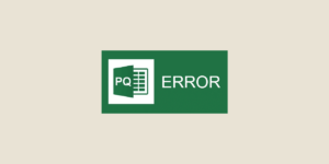 power query error