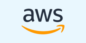 Logo by Amazon Web Services with a orange flash