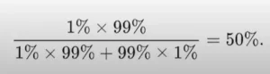 Théorème de Bayes calcul 