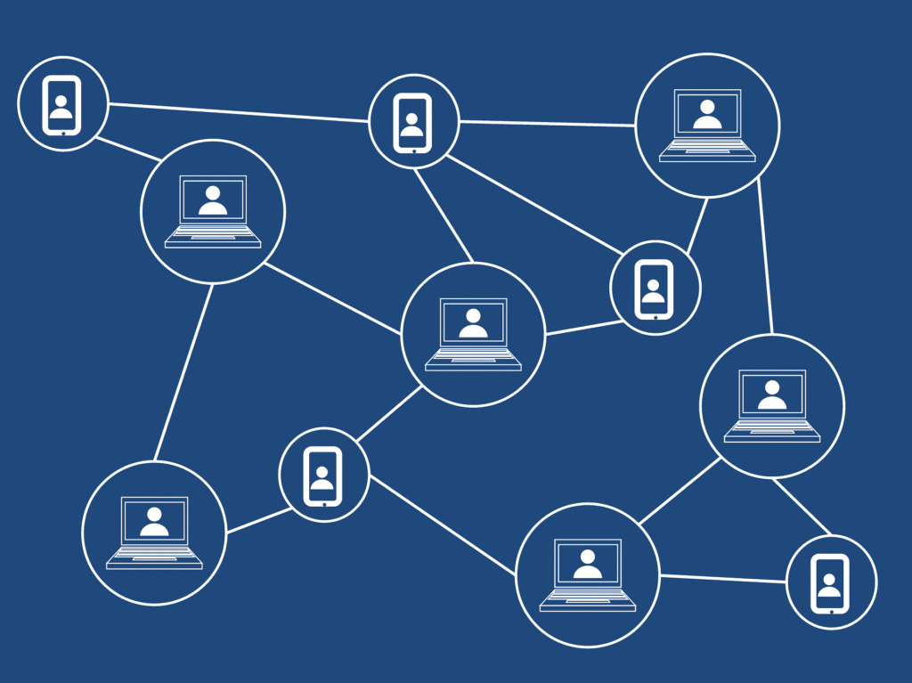 Schéma de la blockchain en entreprise