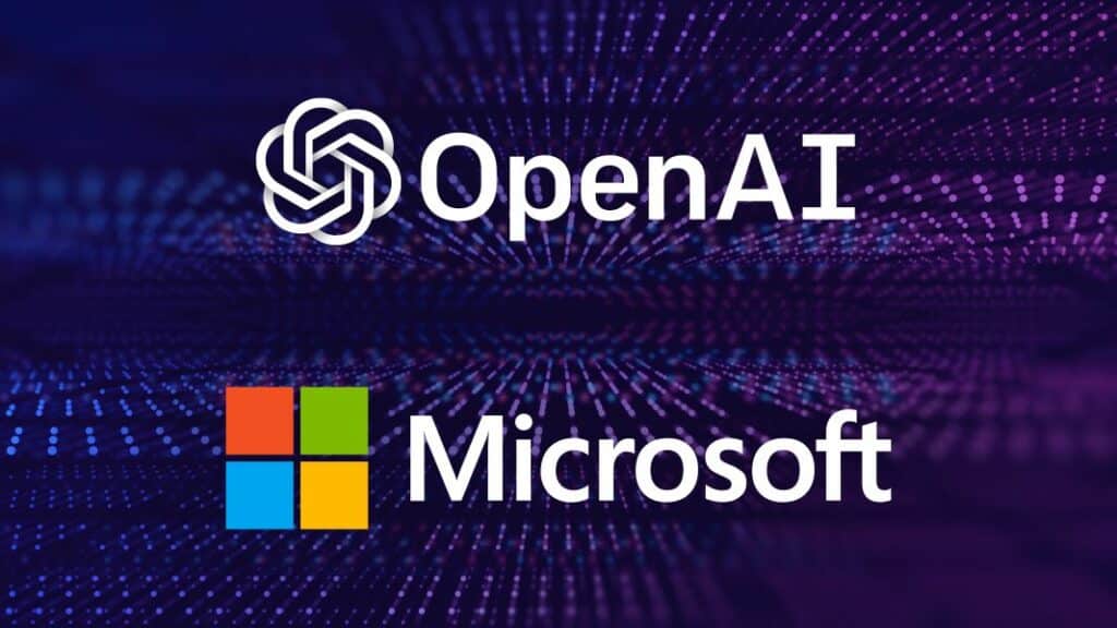 Logo Microsoft et OpenAI